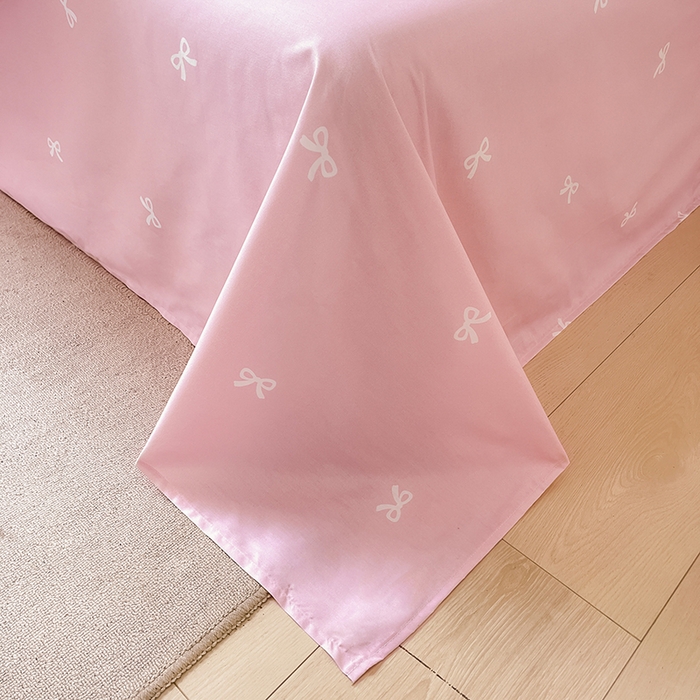 91家纺网 家纺一手货源 找家纺 顾里2024新款40支活性印花13372喷气全棉三丽鸥系列四件套 波点美乐蒂