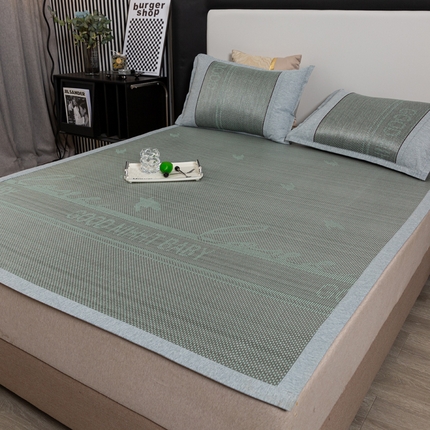 91家纺网 家纺一手货源 找家纺 （总）青雅席业 2025新款可机洗水洗压光冰藤三件套