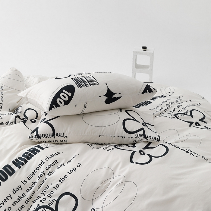 91家纺网 家纺一手货源 找家纺 卡姿家纺2024新款全棉40支13070极有家风格印花四件套 左岸-GM228546