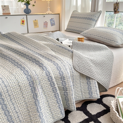 91家纺网 家纺一手货源 找家纺 （总）美优兰 2025春款全棉单面高温砂洗床盖