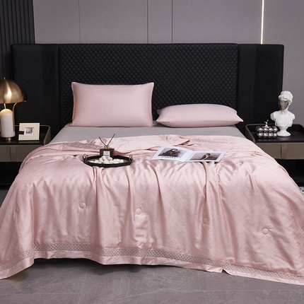 91家纺网 家纺一手货源 找家纺 （总）博尔菲 2025新款天丝提花夏凉被-赫本