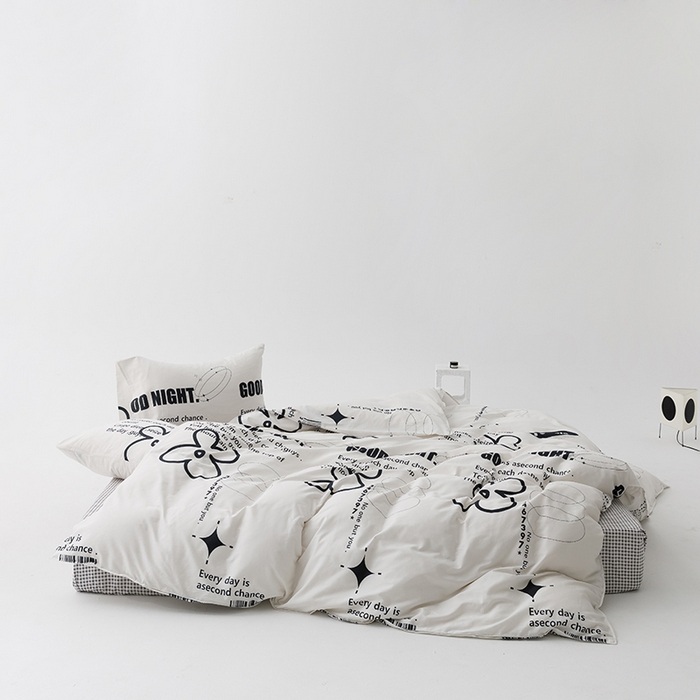 91家纺网 家纺一手货源 找家纺 卡姿家纺2024新款全棉40支13070极有家风格印花四件套 左岸-GM228546