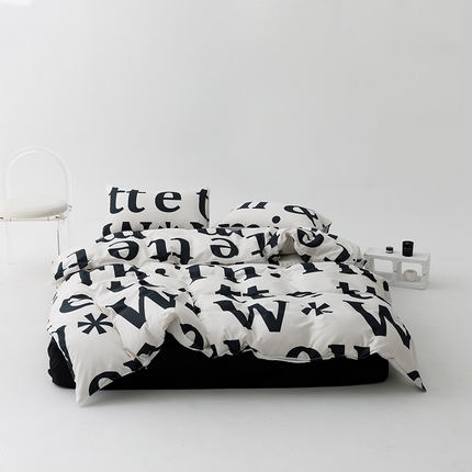 91家纺网 家纺一手货源 找家纺 （总）卡姿家纺2024新款全棉40支13070极有家风格印花四件套