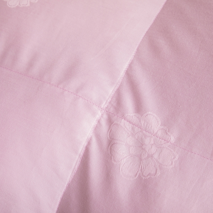 91家纺网 家纺一手货源 找家纺 安力森/诚臻酒店用品 2025新款80s全棉大提花立体双层羽绒被羽绒被壳 粉红