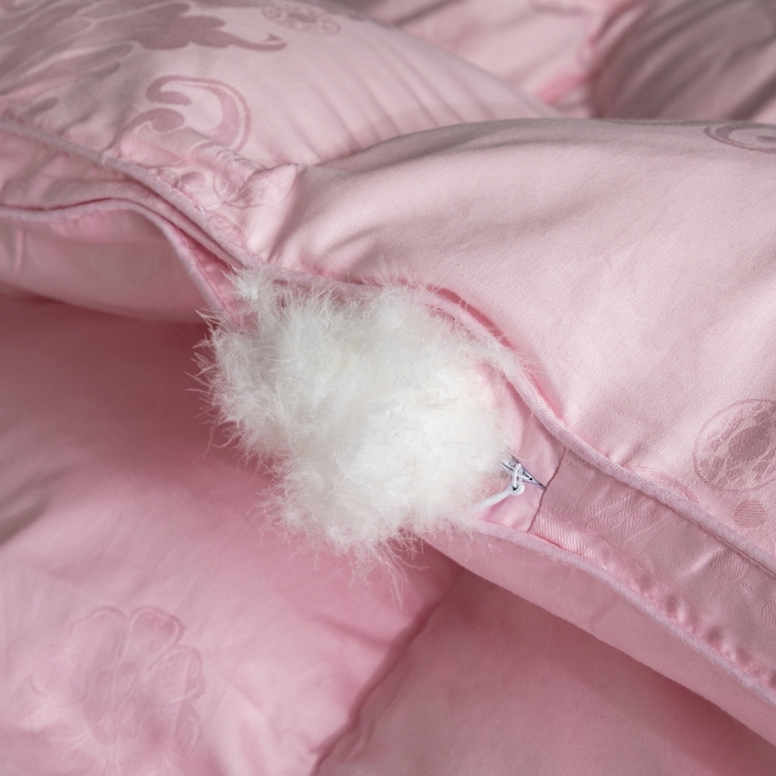 91家纺网 家纺一手货源 找家纺 安力森/诚臻酒店用品 2025新款80s全棉大提花立体双层羽绒被羽绒被壳 粉红