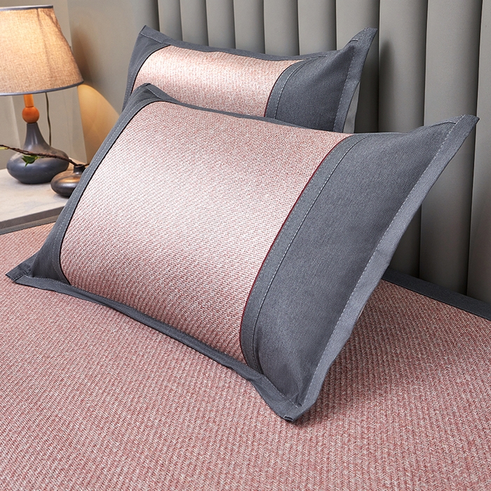 91家纺网 家纺一手货源 找家纺 （总）青雅席业 2025新款绣花双面艾草印尼藤双面席