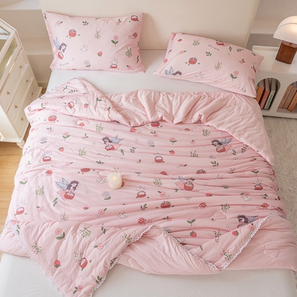 91家纺网 家纺一手货源 找家纺 （总）默忆 2025新款针织棉大豆云朵被子被芯冬被春秋被