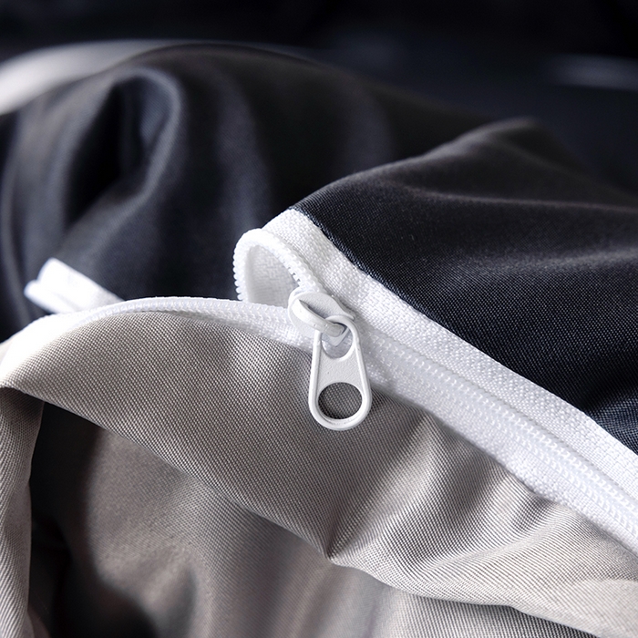 91家纺网 家纺一手货源 找家纺 摩卡 2024新款博主风水洗真丝四件套 山茶-黑