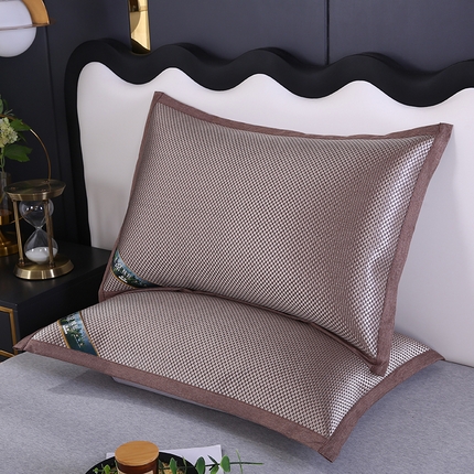 91家纺网 家纺一手货源 找家纺 （总）小牛席业 2024新款大冰藤夏凉枕套系列夏天凉枕套藤枕套冰丝枕套冰藤枕套竹枕套草席枕套