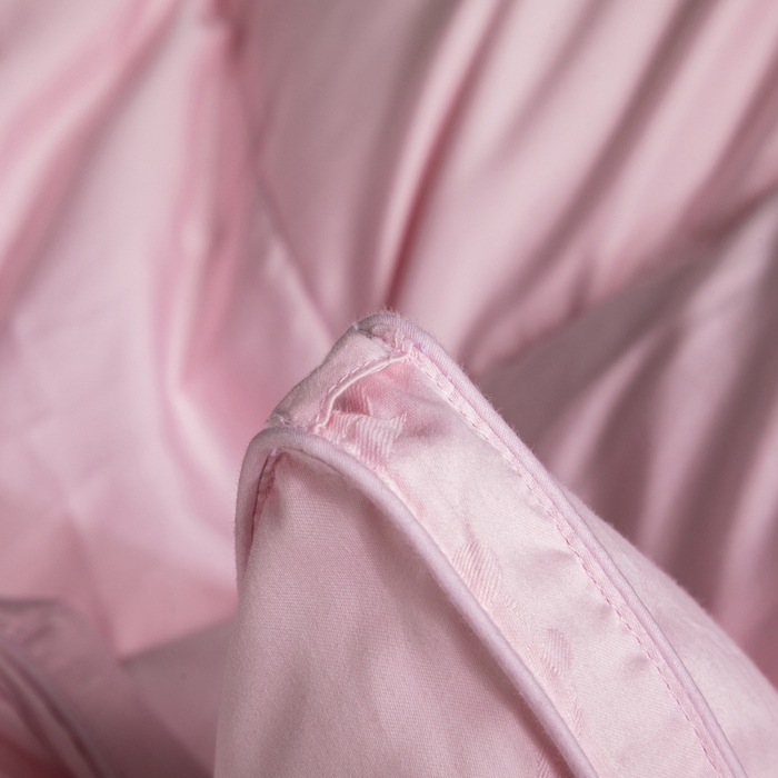 91家纺网 家纺一手货源 找家纺 安力森/诚臻酒店用品 2025新款80s全棉大提花立体双层羽绒被羽绒被壳 粉红