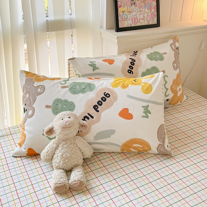 91家纺网 家纺一手货源 找家纺 顾里2024新款40支13372全棉四件套-韩风系列 油画动物