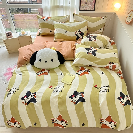 91家纺网 家纺一手货源 找家纺 （总）顾里2024新款40支13372全棉四件套-韩风系列