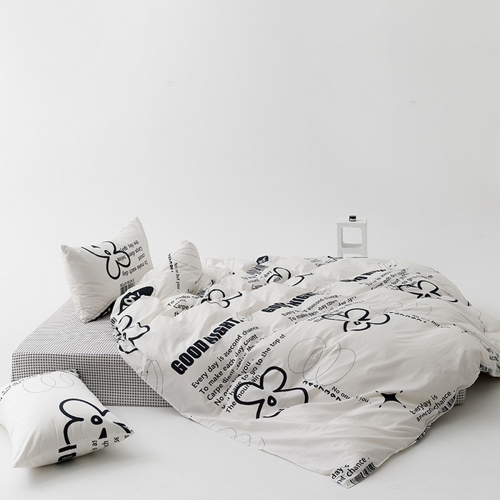 91家纺网 家纺一手货源 找家纺 卡姿家纺2024新款全棉40支13070极有家风格印花四件套 左岸-GM228546