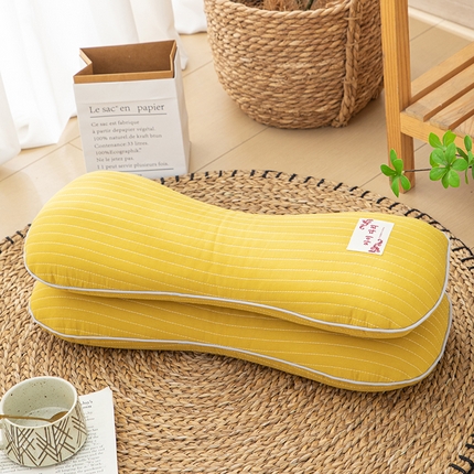 91家纺网 家纺一手货源 找家纺 （总）织布人 2024新款荞麦枕全棉砂洗骨型颈椎枕全荞麦壳护椎枕头枕芯