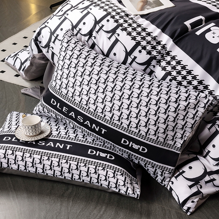 91家纺网 家纺一手货源 找家纺 摩卡 2024新款博主风水洗真丝四件套 爱迪