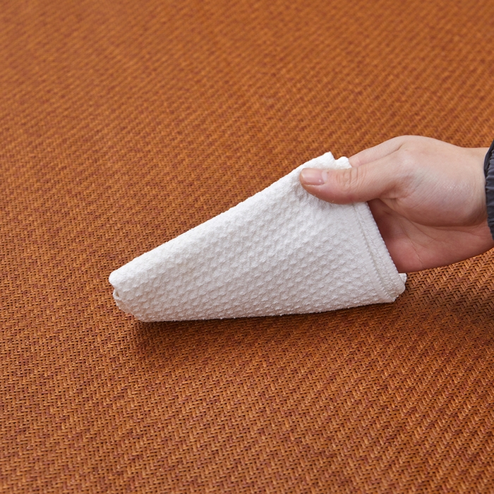 91家纺网 家纺一手货源 找家纺 青雅席业 2025新款绣花双面艾草印尼藤双面席 古典棕