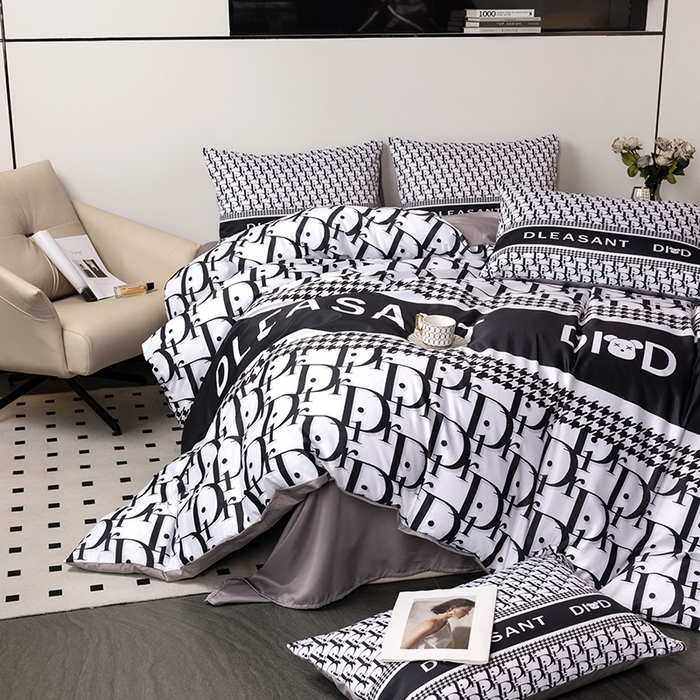 91家纺网 家纺一手货源 找家纺 摩卡 2024新款博主风水洗真丝四件套 爱迪