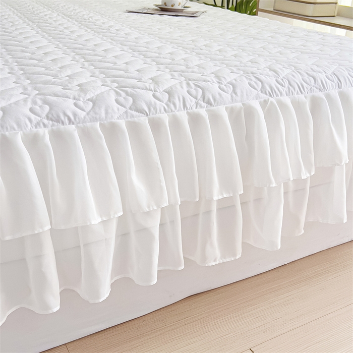 91家纺网 家纺一手货源 找家纺 （总）屹成 2024新款水洗棉雪纺丽莎款床笠款四件套夹棉床笠