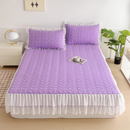 91家纺网 家纺一手货源 找家纺 （总）屹成 2024新款水洗棉雪纺丽莎款单床笠夹棉床笠