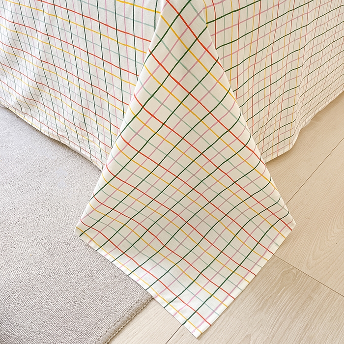 91家纺网 家纺一手货源 找家纺 顾里2024新款40支13372全棉四件套-韩风系列 彩色樱桃