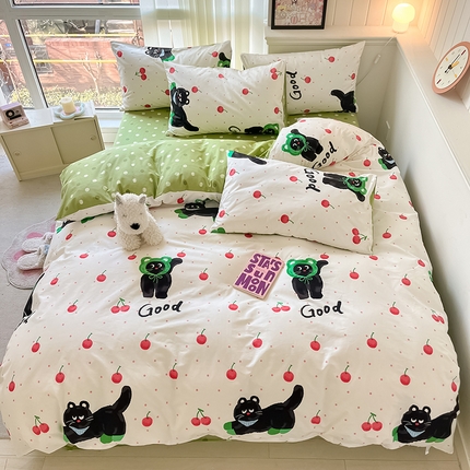 91家纺网 家纺一手货源 找家纺 （总）顾里2024新款40支13372全棉四件套-韩风系列