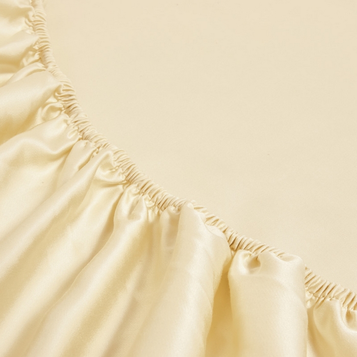 91家纺网 家纺一手货源 找家纺 涵宸 2024新款兰精天丝棉纯色单品-床笠 床笠-雪梨