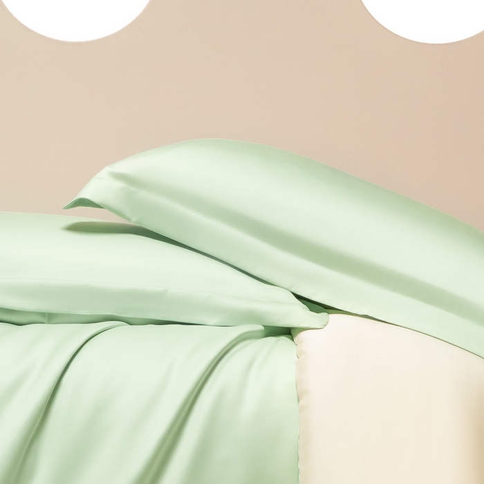 91家纺网 家纺一手货源 找家纺 涵宸 2024新款兰精天丝棉纯色单品-枕套 枕套-柠檬绿