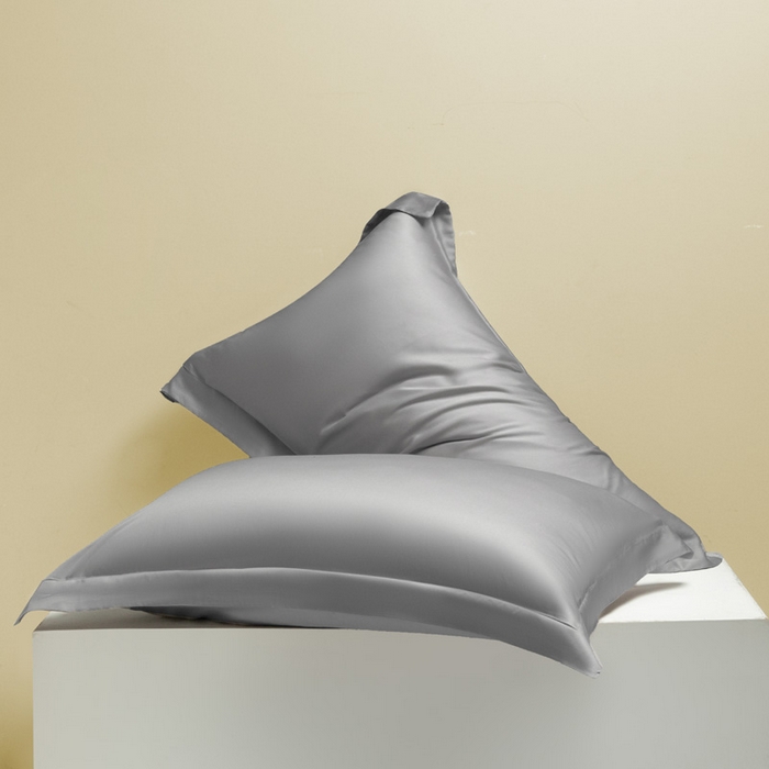 91家纺网 家纺一手货源 找家纺 涵宸 2024新款兰精天丝棉纯色单品-枕套 枕套-星夜灰