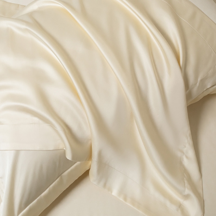 91家纺网 家纺一手货源 找家纺 涵宸 2024新款兰精天丝棉纯色单品-床单 床单-象牙白