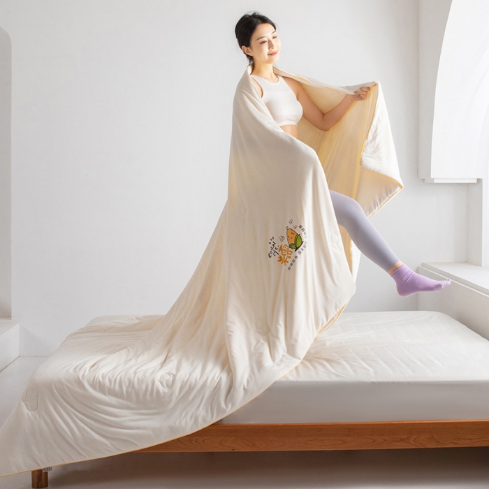 91家纺网 家纺一手货源 找家纺 慕尚家纺 2025新款针织玉米被夏被 玉米糯糯白