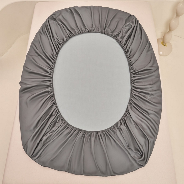 91家纺网 家纺一手货源 找家纺 涵宸 2024新款兰精天丝棉纯色单品-床笠 床笠-星夜灰