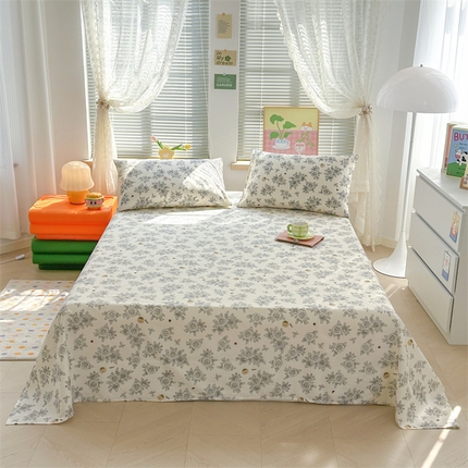 91家纺网 家纺一手货源 找家纺 （总）寻米 2024新款纯棉正宗13070印花小清新系列-单床单