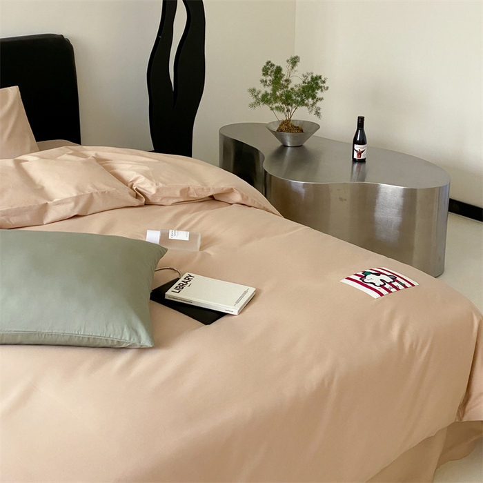 91家纺网 家纺一手货源 找家纺 三味舒屋 2024新款设计师款大织标全棉水洗棉套件 瑞秋