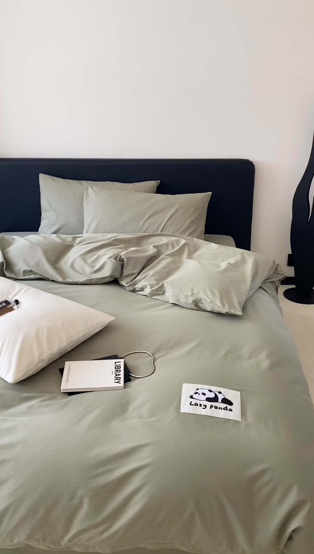 91家纺网 家纺一手货源 找家纺 三味舒屋 2024新款设计师款大织标全棉水洗棉套件 懒熊绿