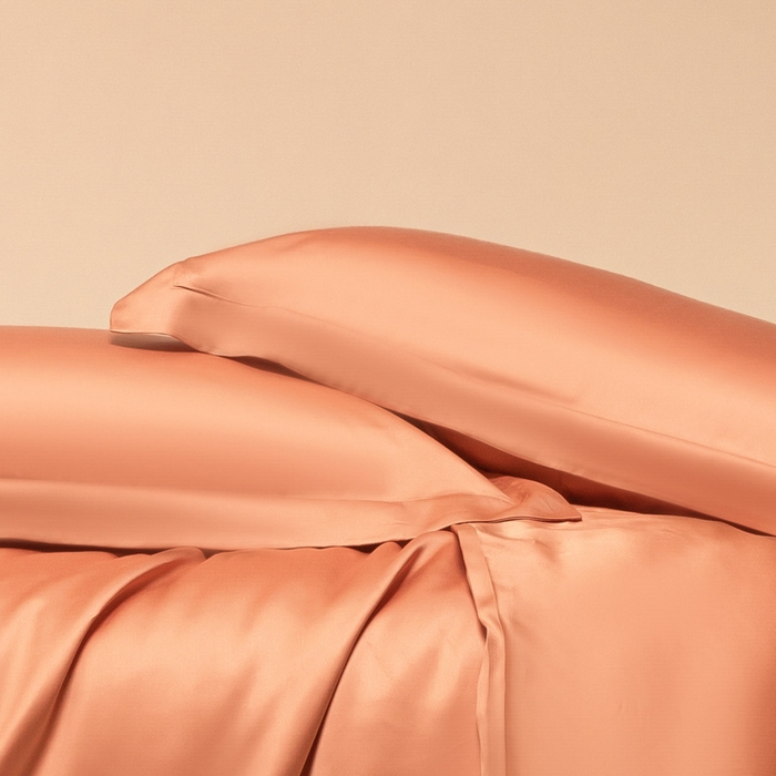 91家纺网 家纺一手货源 找家纺 涵宸 2024新款兰精天丝棉纯色单品-枕套 枕套-焦糖