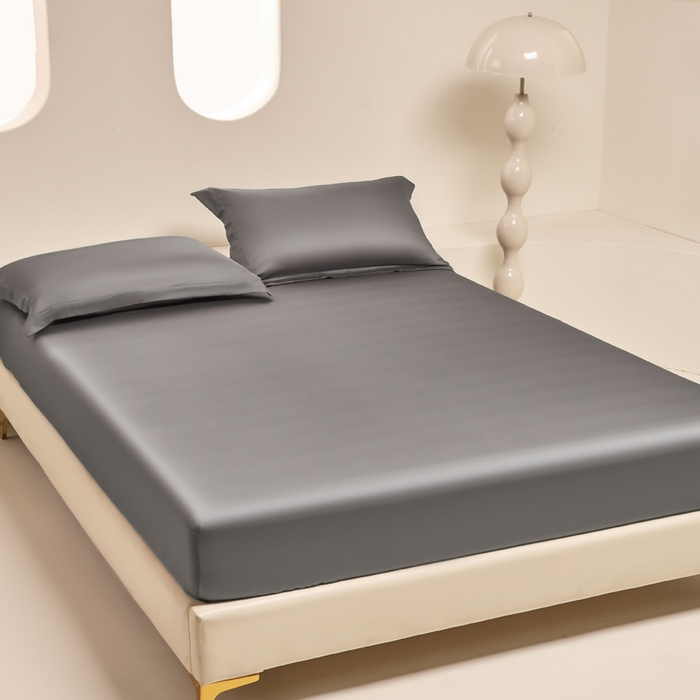 91家纺网 家纺一手货源 找家纺 涵宸 2024新款兰精天丝棉纯色单品-床笠 床笠-星夜灰