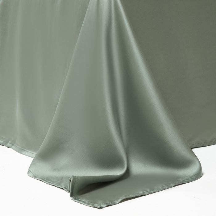 91家纺网 家纺一手货源 找家纺 涵宸 2024新款兰精天丝棉纯色单品-床单 床单-赛琳绿