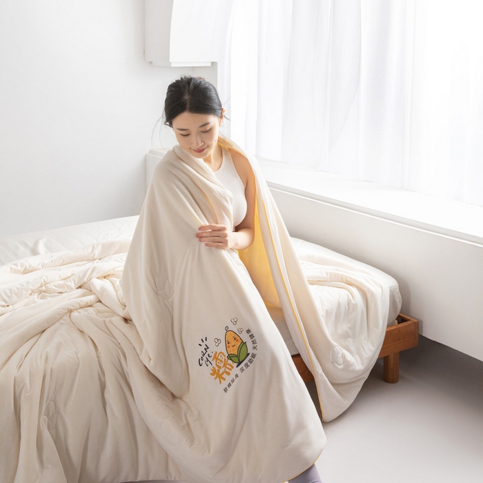 91家纺网 家纺一手货源 找家纺 （总）慕尚家纺 2025新款针织玉米被夏被