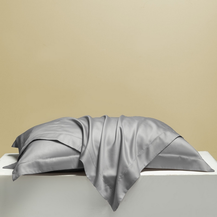 91家纺网 家纺一手货源 找家纺 涵宸 2024新款兰精天丝棉纯色单品-枕套 枕套-星夜灰