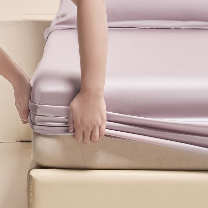 91家纺网 家纺一手货源 找家纺 涵宸 2024新款兰精天丝棉纯色单品-床笠 床笠-紫语