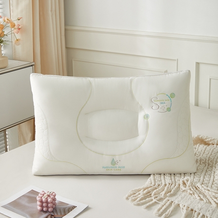 （总）歌历斯家纺 2024新款亲肤玻尿酸+蚕丝枕头枕芯