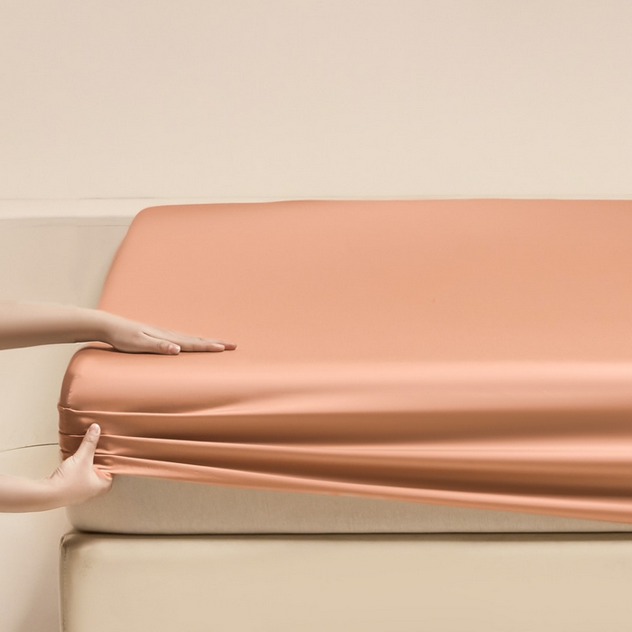 91家纺网 家纺一手货源 找家纺 涵宸 2024新款兰精天丝棉纯色单品-床笠 床笠-焦糖