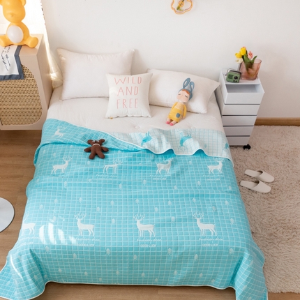 91家纺网 家纺一手货源 找家纺 （总）朴尔家纺-毛巾被 2024年新款卡通系全棉六层纱毛巾被-朴尔经典款常年备货