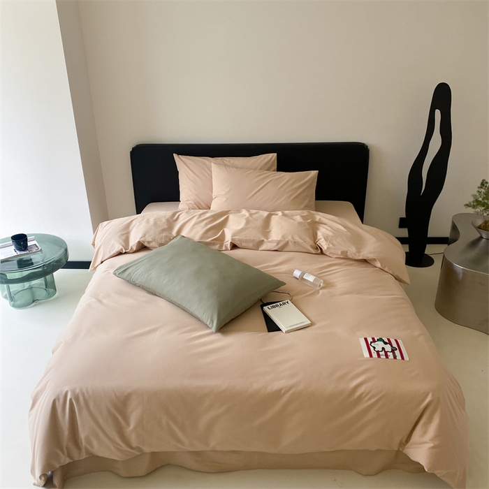 91家纺网 家纺一手货源 找家纺 三味舒屋 2024新款设计师款大织标全棉水洗棉套件 瑞秋