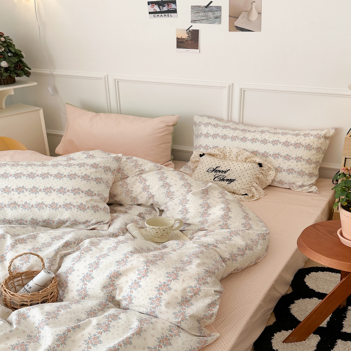 91家纺网 家纺一手货源 找家纺 昔可家纺 2024韩式碎花四件套 蜜语