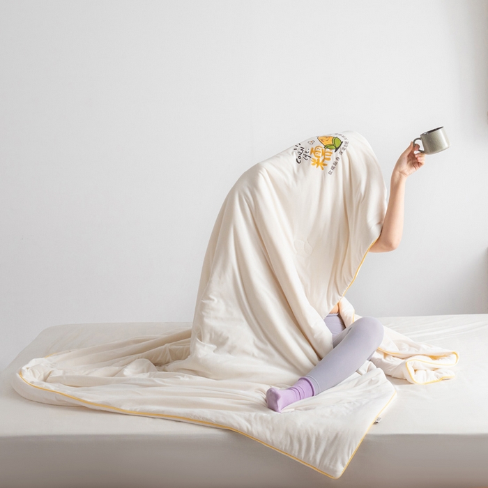 91家纺网 家纺一手货源 找家纺 慕尚家纺 2025新款针织玉米被夏被 玉米糯糯白