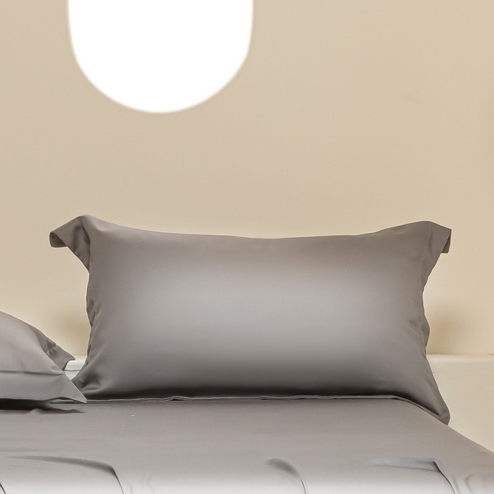 91家纺网 家纺一手货源 找家纺 涵宸 2024新款兰精天丝棉纯色单品-枕套 枕套-星夜灰