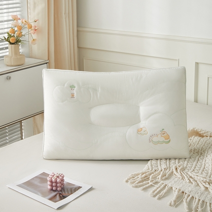 （总）歌历斯家纺 2024新款柔软回弹云朵触感再生纤维枕头枕芯