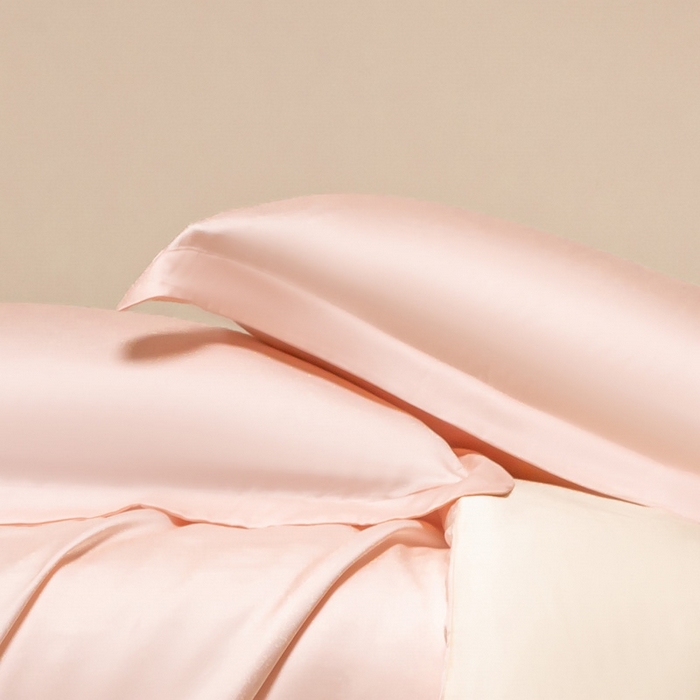 91家纺网 家纺一手货源 找家纺 涵宸 2024新款兰精天丝棉纯色单品-枕套 枕套-肉桂粉