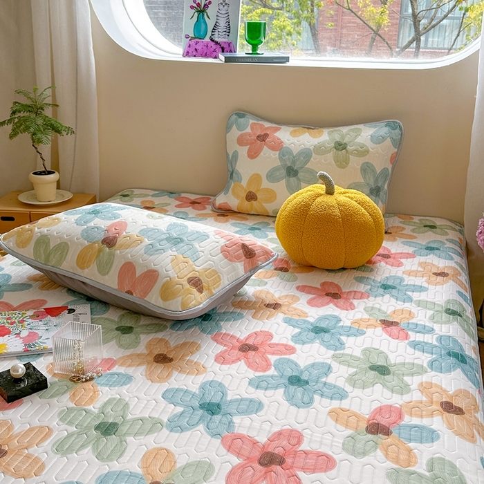 91家纺网 家纺一手货源 找家纺 慕尚家纺 2025新款ms乳胶圆网花色乳胶凉席 凝瑕